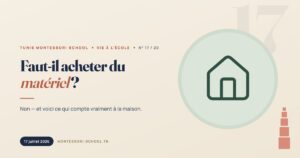 Faut-il acheter du matériel ? — Tunis Montessori School