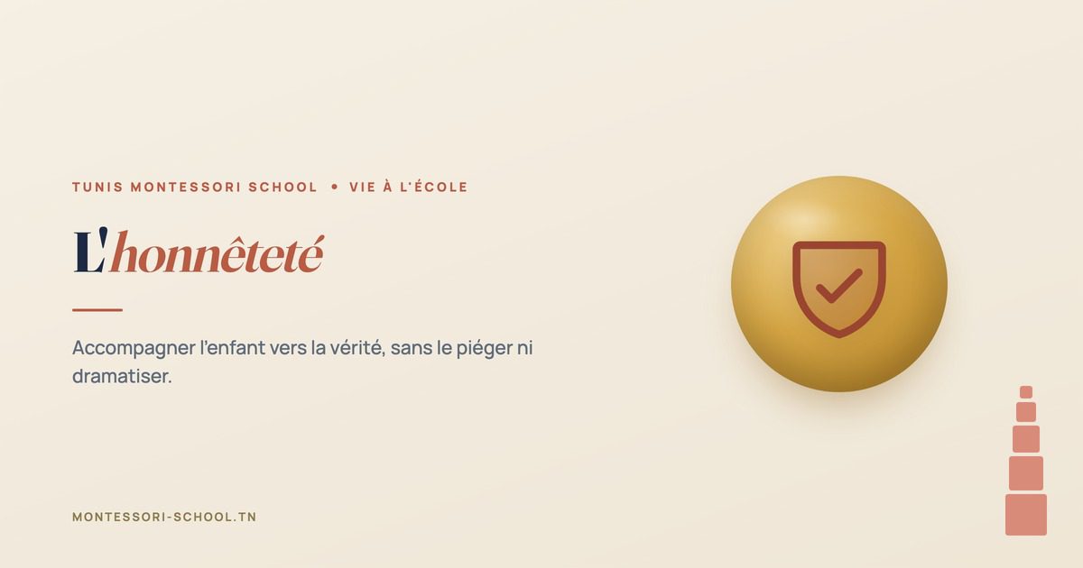 L'honnêteté — Tunis Montessori School