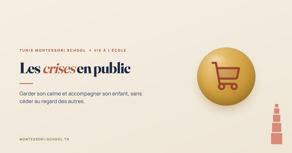 Les crises en public — Tunis Montessori School