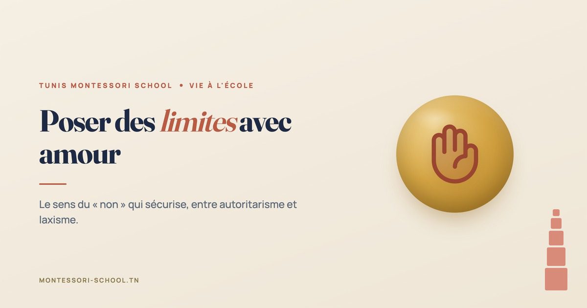 Poser des limites avec amour — Tunis Montessori School