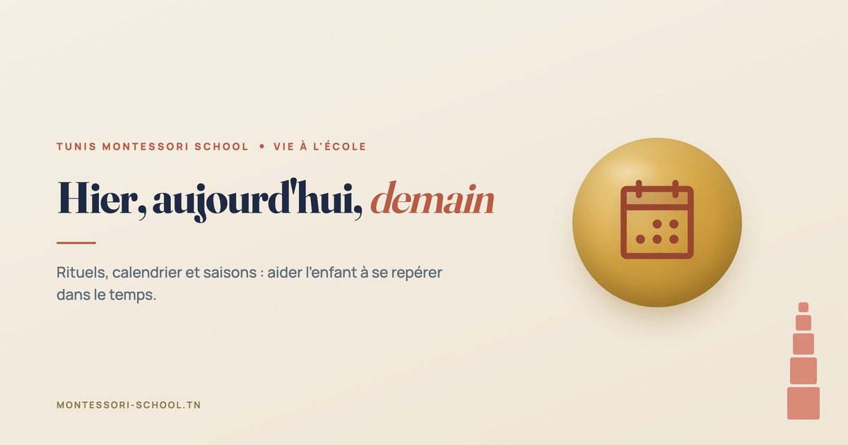 Hier, aujourd'hui, demain, Tunis Montessori School